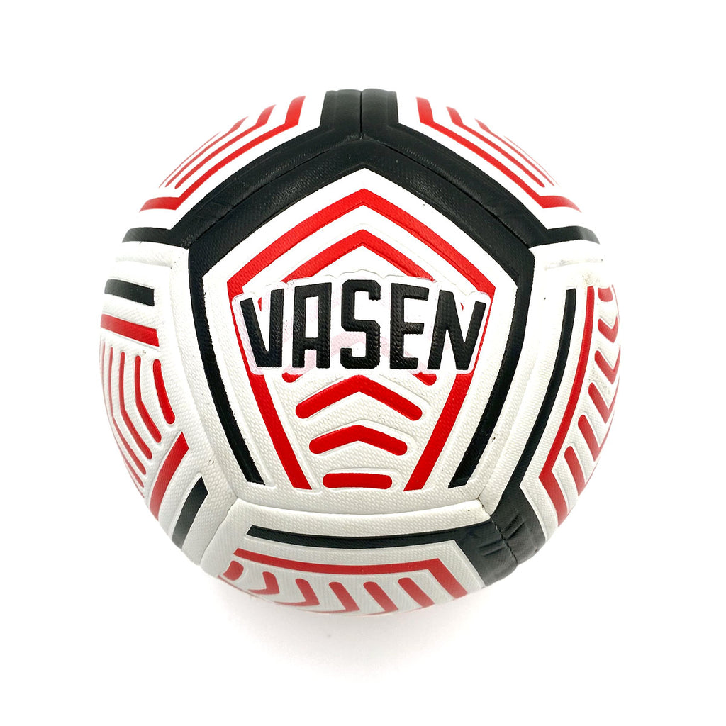 Balón de Futbol Vasen Panenka Blaco-Rojo Talla 5