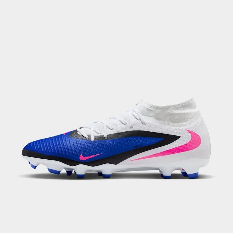 Zapato de Fútbol Nike Phantom 6 High Academy Azul-Negro-Blanco FG Adulto