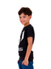 Polera Logo Messi Negra Niño