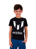 Polera Logo Messi Negra Niño