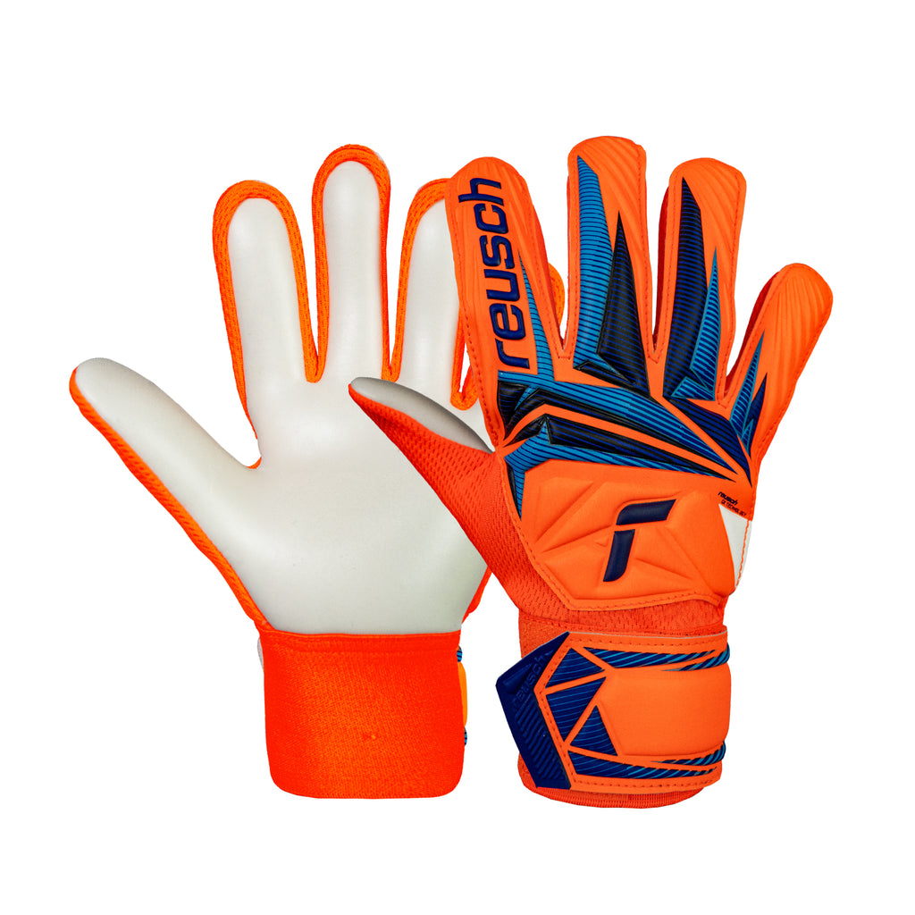 Guantes de arquero Reusch Attrakt Starter Solid Jr Mundial GK26 NRJ-BL Niño