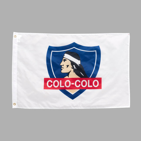 Bandera colo colo Machini Estampada 80x120 cm Blanco