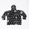 Poncho Cojín colo colo Machini Infantil Negro-Blanco