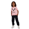 Polera Logo Messi Rosada Niño