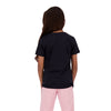 Polera Logo Messi Negro/Rosado Niño