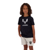 Polera Logo Messi 10 Negra Niño