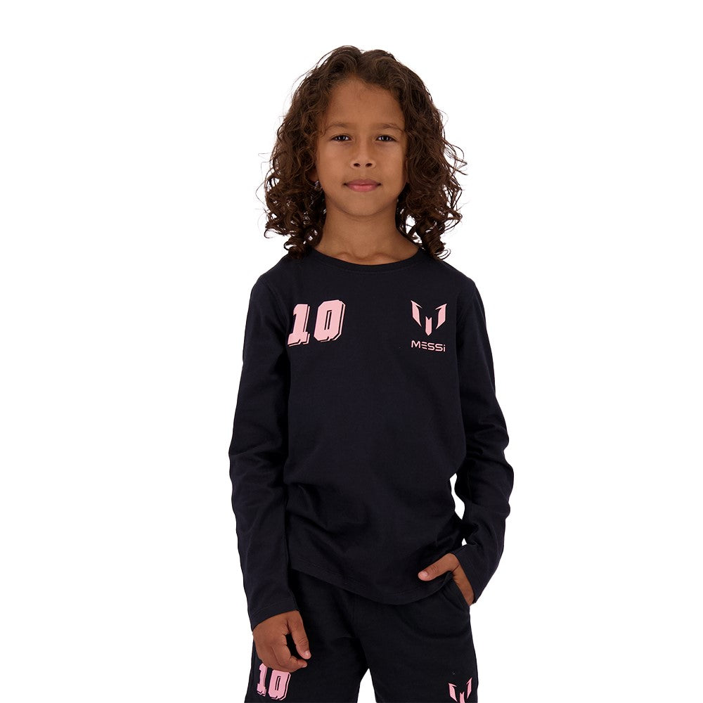 Polera Messi Nerol Negra niño