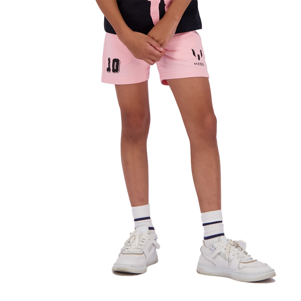 Short Messi Rasto Rosado Niño