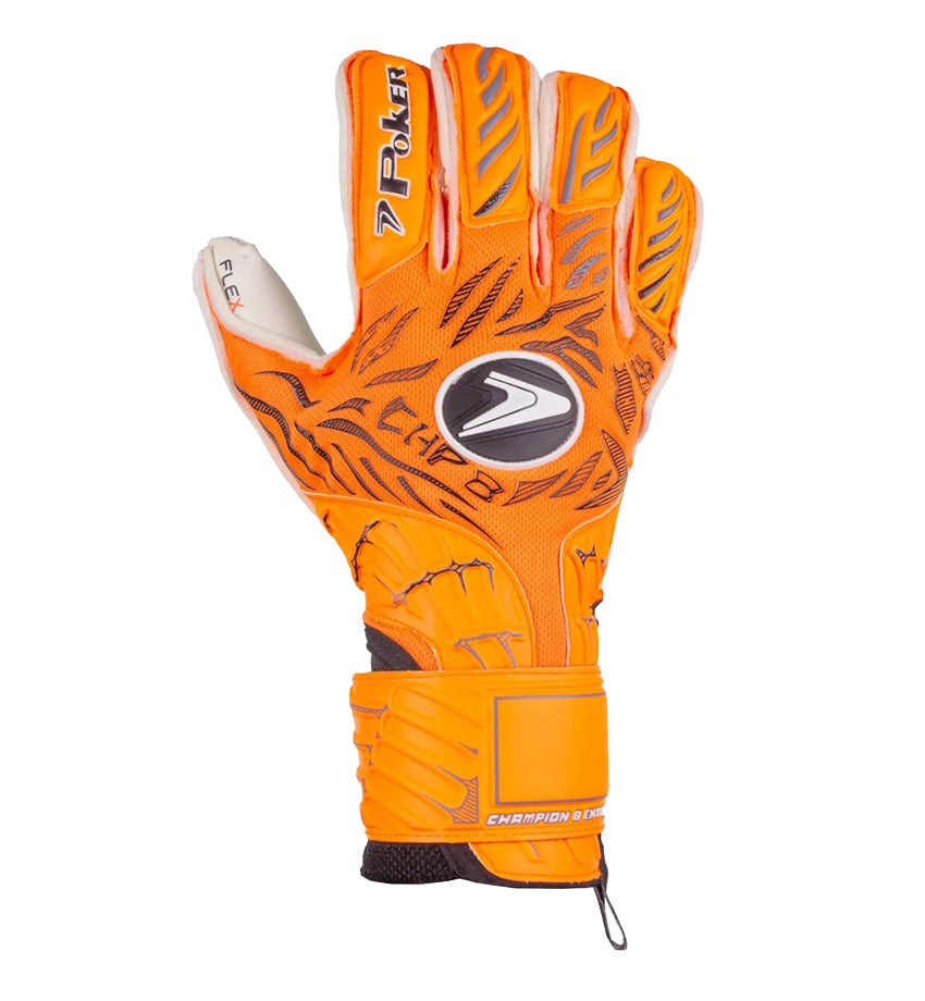 Guantes de Arquero Poker Champion Naranja Adulto