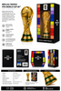 Replica 3D Copa del Mundo FIFA 13,5 cms Milled