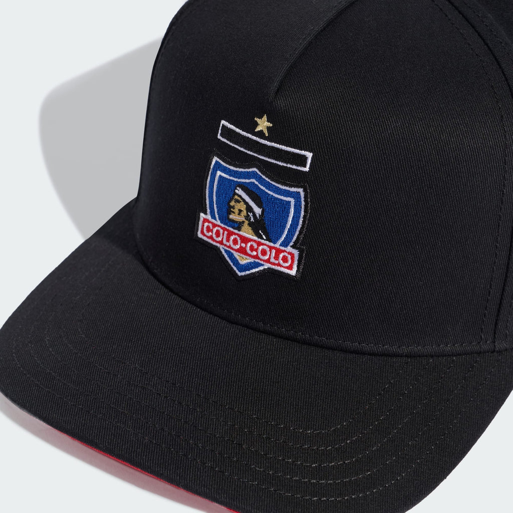 Jockey Adidas Colo Colo SB CAP Negro 2026 Adulto– 100% Fútbol