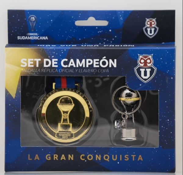 Set Medalla y llavero Copa Universidad de Chile