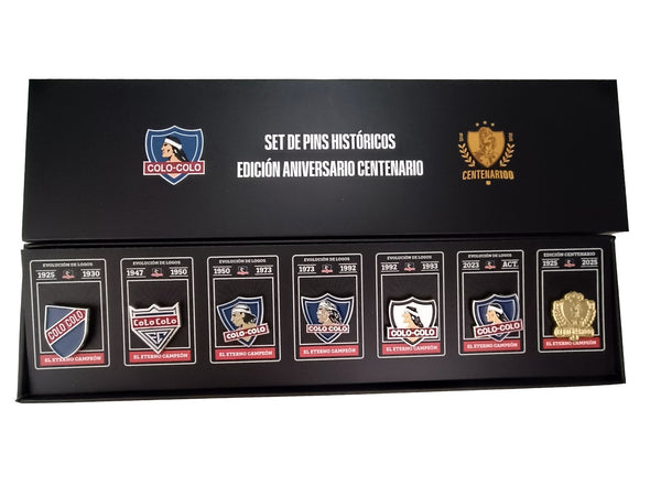 Set 7 Pins Colo Colo Centenario