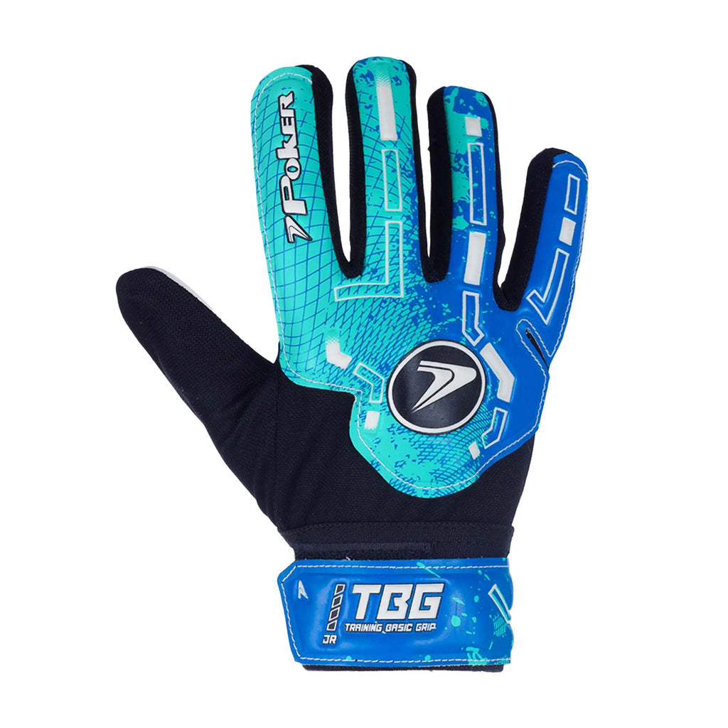 Guantes de arquero Poker Training Junior Calipso-Azul Niño