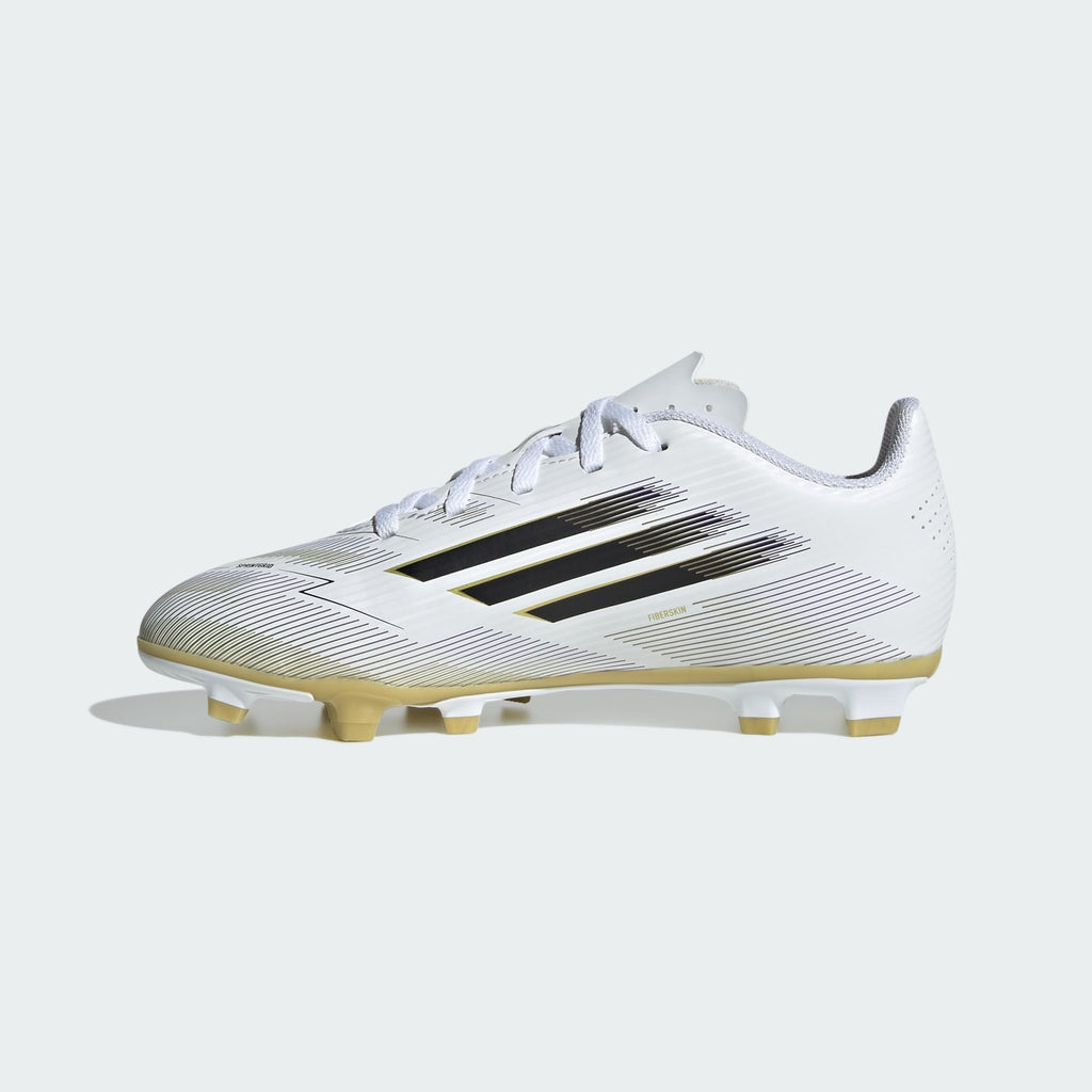 Zapato de Futbol Adidas F50 Club Blanco-Negro FG Niño