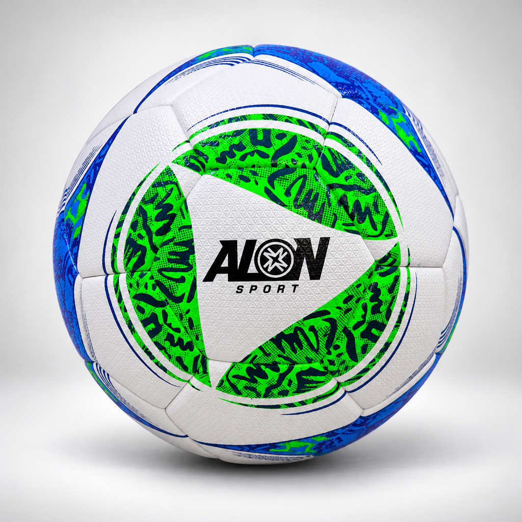 Balón de futbol Alon Sport Verde/Azul Talla 5