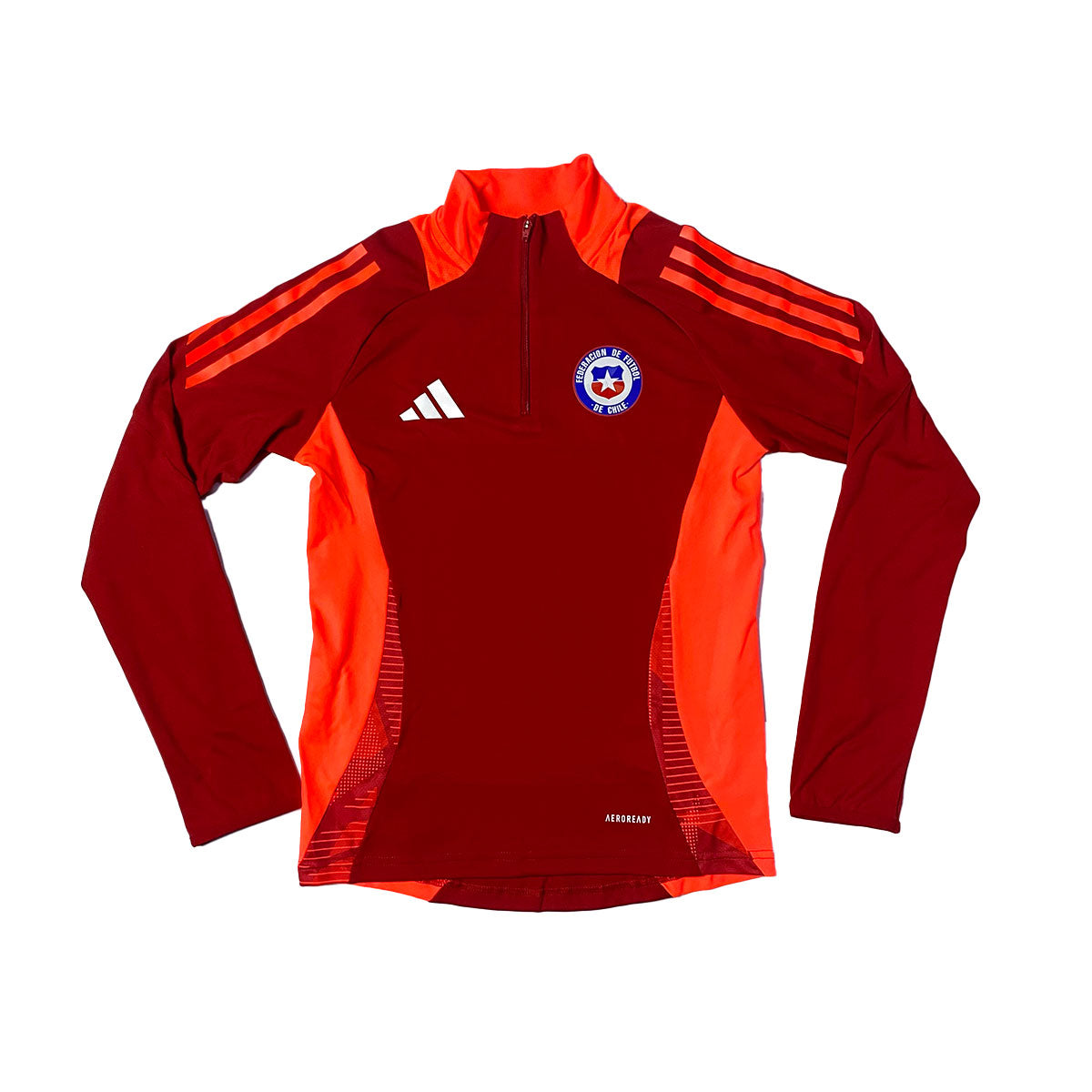 Poleron Adidas Seleccion de Chile Rojo Adulto 100 Futbol