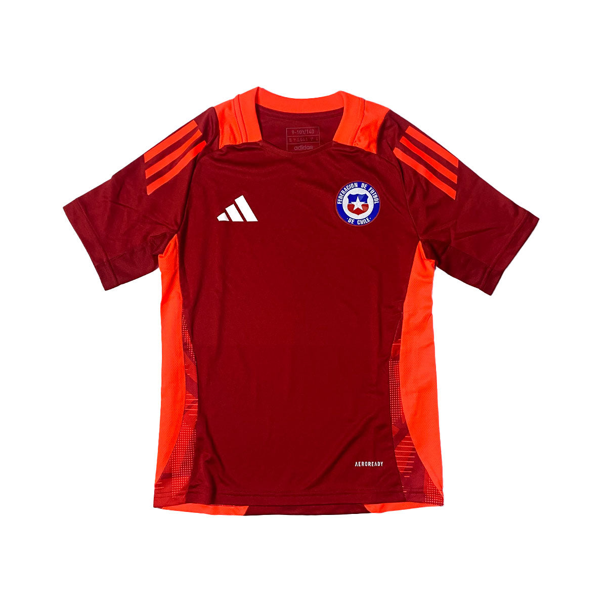 Camiseta Genuine Buzo Adidas Naranja Fluor De Chile 2024 Polera