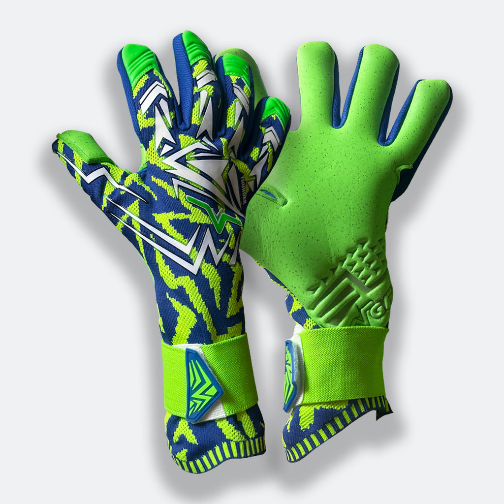 Guantes de arquero Vgfc Thunder Blue Negativo Profesional 2023 Adulto– 100%  Fútbol